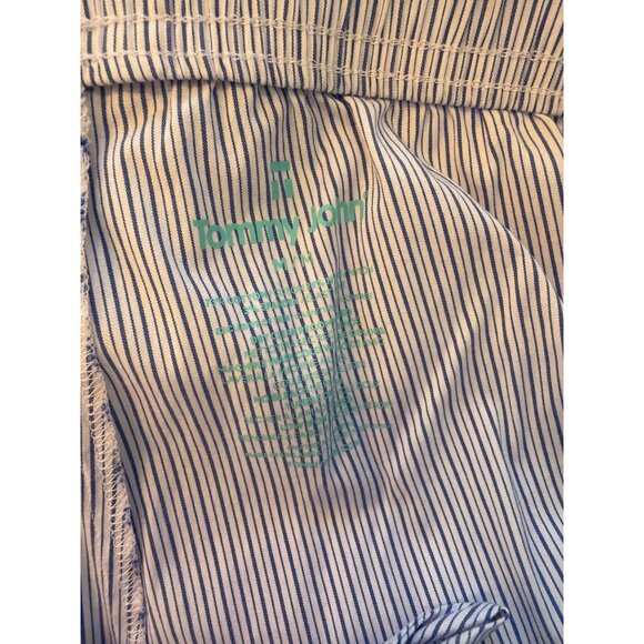 Tommy John Mens Striped Pajama Pants M Cotton Polyester Blue White - Picture 3 of 3